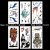 Kotbs 6 Sheets Large Animal Temporary Tattoo Waterproof Tattoo Sticker for women men Body Art Makeup Fake Tattoos (Deer, Giraffe, Wolf, Tiger)