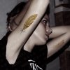 Metallic Temporary Tattoos Gold Silver Flash Tatoo Bling Henna Tattoo Sticker
