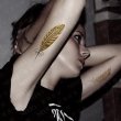 Metallic Temporary Tattoos Gold Silver Flash Tatoo Bling Henna Tattoo Sticker