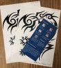 Kotbs 2 Sheets Waterproof Temporary Tattoo Sticker for Men Women Guys Large Tribal Totem Body Tattoos Paper Makeup Fake Tattoo