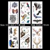 Kotbs 6 Sheets Large Animal Temporary Tattoo Waterproof Tattoo Sticker for women men Body Art Makeup Fake Tattoos (Tiger, Bird, Deer, Bear)