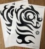 Kotbs 2 Sheets Large Temporary Tattoos for Men Women Guys A4 Size Big Tribal Totem Tattoo Sticker Body Art Makeup Waterproof Fake Tattoo Paper