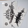 Kotbs 2 Sheets Large Tribal Totem Temporary Tattoo Sticker Back Arm Body Tattoos Big Size Temporary Tattoos for Men Women Waterproof Fake Tattoo