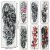 Kotbs 6 Sheets Full Arm Temporary Tattoo Waterproof Extra Large Temporary Tattoos Black Skull Rose Tattoo Body Stickers for Man Women Fake Tattoo